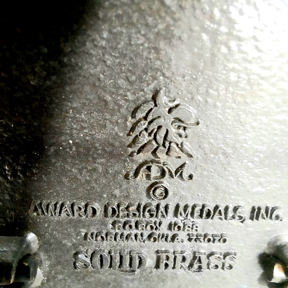 Fishing Solid Brass  Belt Buckle Vintage Accessories Shield Clothing ADM - Picture 4 of 4